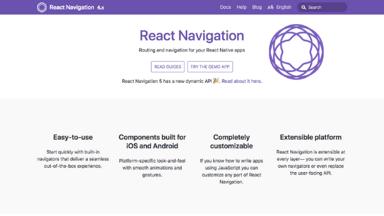 React Navigationで特定のスクリーンだけモーダルにするルーティング設定